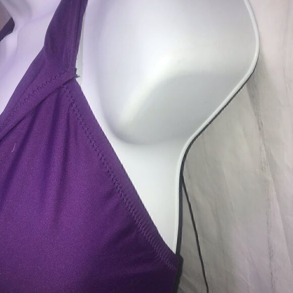 Mossimo Swim Halter Bikini Top-Purple-Sz XL-NWT - Picture 4 of 10